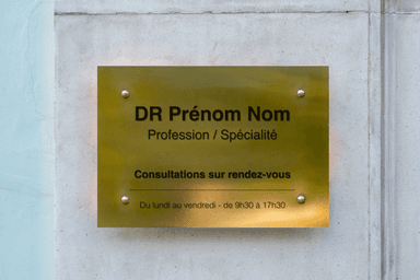 Plaques personnalisées