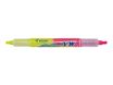 Pilot Spotliter - Surligneur double pointe biseautée - jaune et rose
