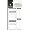 Clairefontaine Eurowrap Excellia - 28 Étiquettes cadeau - 8 x 16 cm - noir