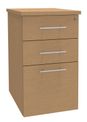 Caisson bout de bureau EXPRIM/LOFTER - L47 x P60 cm - imitation Hêtre