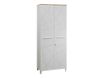Armoire haute Sunday - L80 x H192 x P42 - 2 portes - façade blanc sérigraphié - SANS TOP