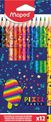 Maped Pixel Party - 12 Crayons de couleur en pochette carton