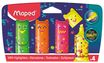 Maped Pixel Party - Pochette de 4 surligneurs de poche
