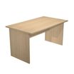 Bureau droit Trend - L140 - Pieds panneaux - plateau imitation chêne