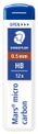 STAEDTLER Mars micro - Etui de 12 Mines pour porte mines - HB - 0,5 mm