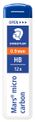 STAEDTLER Mars micro - Etui de 12 Mines pour porte mines - HB - 0,9 mm