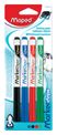 Maped Marker'Peps - Pack de 4 marqueurs effaçables - pointe fine - couleurs assorties