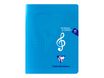 Clairefontaine Mimesys - Cahier de musique et chant 17 x 22 cm - 48 pages - pages à portée et grands carreaux - disponible dans différentes couleurs