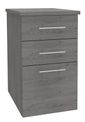 Caisson bout de bureau IDRA/DUAL - L47 x P60 cm - Imitation Chêne gris