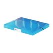 3135252080467-Viquel Propysoft - Boîte de classement plastique - dos 30 mm - bleu - avec étiquette tran-Angle gauche-0