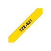 4977766052283-Brother TZe621 - Ruban d'étiquettes auto-adhésives - 1 rouleau (9 mm x 8 m) - fond jaune écr-P_9621_4-0