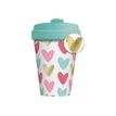 4260375689378-Kiub Bambou Chic - Mug Bamboo Cup - 420 ml - Cœurs-Angle droit-0