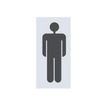 Pickup Home 3D - Pictogramme Homme - gris