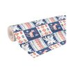 3329682117576-Clairefontaine Alliance - Papier cadeau - 70 cm x 50 m - 60 g/m² - motif patchwork Noël-Angle gauche-0