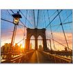 Cadre de décoration plexi/alu - 61 x 81 cm - Pont de Brooklyn