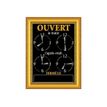 3462620032392-Bequet - Tableau horaires - 15 x 20 cm - cadre doré-Avant-0