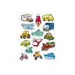 Apli - 3 feuilles gommettes transports
