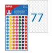 Apli Agipa - 385 Pastilles adhésives - couleur assorties - diamètre 8 mm - réf 100624