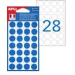 Apli Agipa - 168 Pastilles adhésives - bleu - diamètre 15 mm - réf 111842