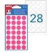 Apli Agipa - 168 Pastilles adhésives - rose - diamètre 15 mm - réf 111848