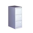 Classeur métallique monobloc professionnel - 3 tiroirs - H102 x L41 x P62 cm - gris clair