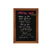 Promocome - Cadre mural bois fond ardoise - 40 x 72 cm