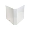 3130639518465-Exacompta Kreacover - Classeur à anneaux personnalisable - Dos 44 mm - A4 Maxi - blanc - 3 poche-Gauche-2