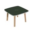 Table basse WOODY - L60 x H40 x P60 cm - plateau anthracite