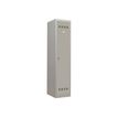 Vestiaire Industrie Salissante - 1 porte - 180 x 40 x 50 cm - gris/gris
