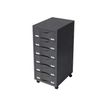 3219090956655-Module de rangement à roulettes 6 tiroirs - anthracite/gris-Angle droit-0