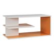 3483600202246-Top surmeuble bicolore SUNDAY - Blanc/mandarine-Angle gauche-0