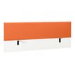 Écran de séparation pour bureau SUNDAY - L140 x H60 - tissu mandarine