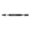 884955070734-ProMarker - 2 Marqueurs double pointe - noir et blender-Angle gauche-1