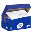 3329680160109-Clairefontaine Clairalfa - 250 Enveloppes DL 110 x 220 mm - 90 gr - fenêtre 35x100 mm - blanc - bande --0
