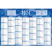 3592930018325-Bouchut 230 - Calendrier bancaire 7 mois par face - 38,5 x 54 cm - bleu--0