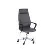 3760185028820-Fauteuil de bureau BUFFALO - accoudoirs - gris-Angle gauche-0