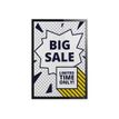 4005546507859-Durable Duraframe Poster Sun - Cadre d'affichage vitrostatique - 70 x 100 cm - noir-Avant-6