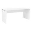 Bureau YES ! - 140 cm - Pieds panneaux fixes - Blanc