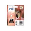 8715946354903-Epson T0870 Flamant rose - Pack de 2 - optimiseur de brillance - cartouche d'encre originale-Avant-1