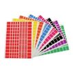 Apli - 10 feuilles gommettes rectangles - coloris assortis