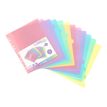 3135251541150-Viquel Rainbow Pastel - Intercalaire 12 positions - A4 Maxi - polypropylène coloré-Avant-0