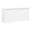 Crédence YES ! - L160 x H75 x P45 - 2 portes coulissantes - Façade et dessus Blanc