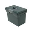3219090400738-Pierre Henry - Classeur ménager en plastique (valisette) avec 5 dossiers suspendus - anthra-Angle droit-0