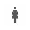 Pickup Home 3D - Plaque Acrylique Femmes - 9 x 9 cm - blanc