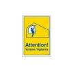 Pickup - Plaque de signalisation - 230 x 330 mm - attention voisins vigilants