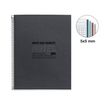 8422593060278-Notebook ECO DESIGN, Just Black, carton recyclé, A4, quadrillage 5x5 mm, 120 feuilles de 4 couleurs, M--1