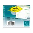 Exacompta - 5 Manifolds Carnets de factures - 50 dupli - 10,5 x 13,5 cm