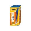 3086121901218-BIC M10 Clic - 50 Stylos à bille - bleu - 1 mm - rétractable-Angle droit-0