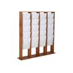 3660412028459-Promocome - Présentoir sol pour journaux - format 4 x 5A4 - bois foncé-P_400001430_1-0