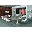 3253310160415-Table de réunion abattantes angle à droite - L200 x P80 cm - pied blanc - plateau blanc -P_400001676_5-1